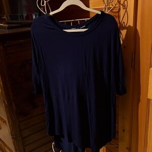 Navy Blue Women's Tunic Top